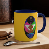 Afro Angel Yellow Coffee Mug, 11oz