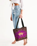 The Mud Flower  Canvas Zip Tote